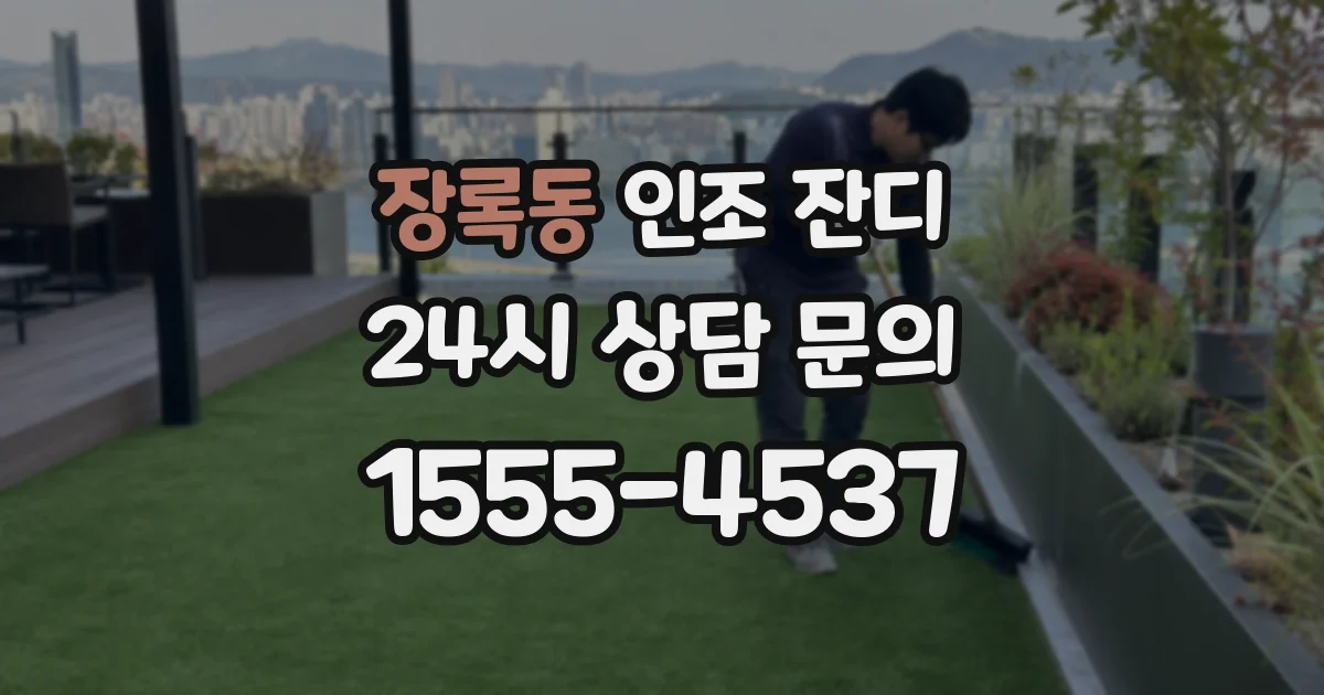 장록동 인조 잔디