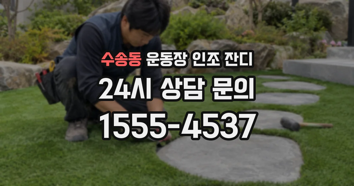 수송동 운동장 인조 잔디