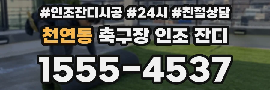 천연동 축구장 인조 잔디