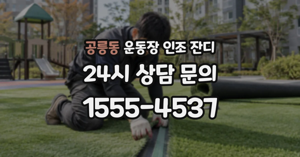 공릉동 운동장 인조 잔디