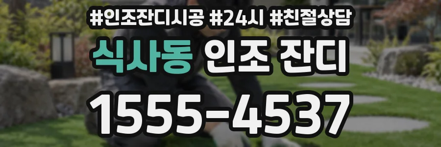 식사동 인조 잔디