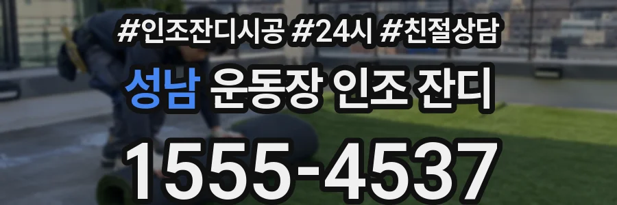 성남 운동장 인조 잔디