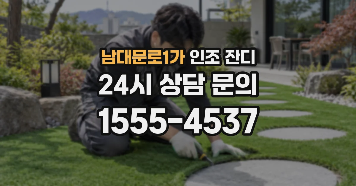 남대문로1가 인조 잔디