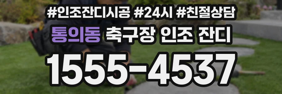 통의동 축구장 인조 잔디