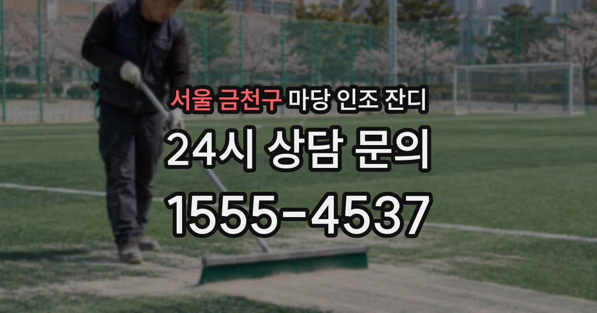 서울 금천구 마당 인조 잔디