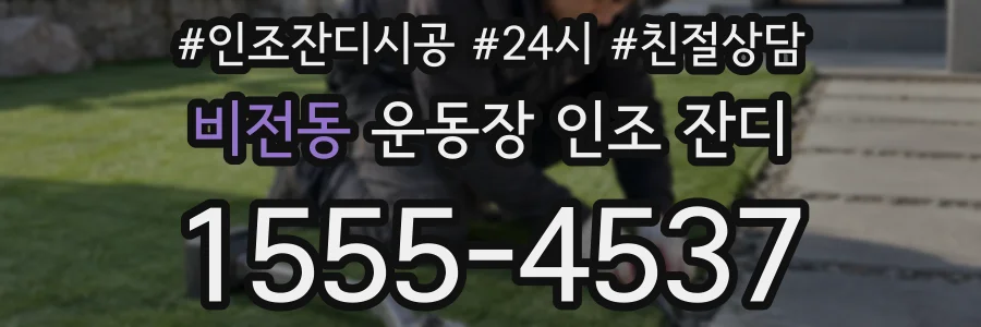 비전동 운동장 인조 잔디
