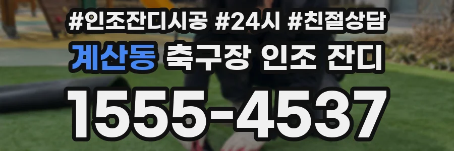 계산동 축구장 인조 잔디