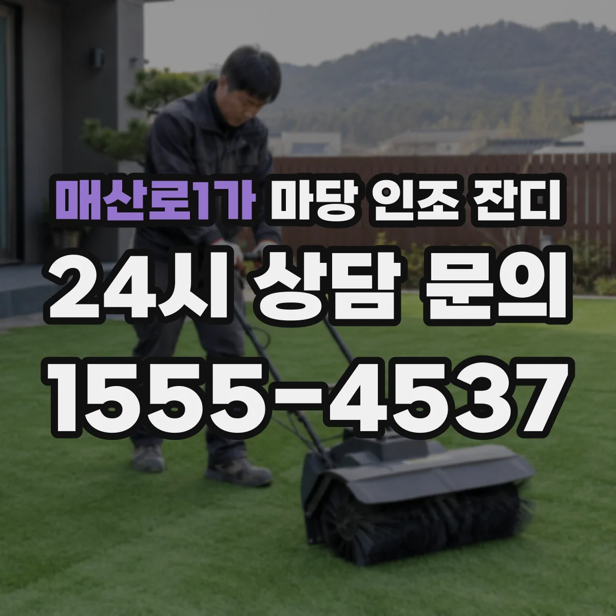 매산로1가 마당 인조 잔디