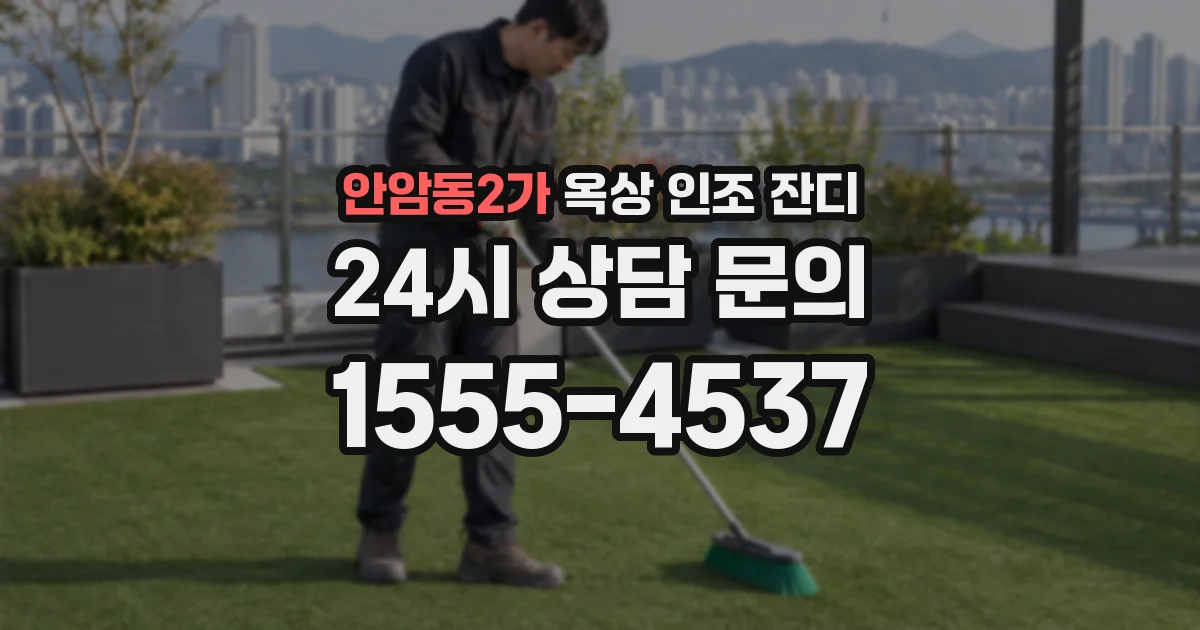 안암동2가 옥상 인조 잔디