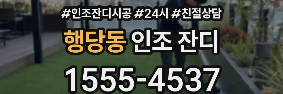 행당동 인조 잔디