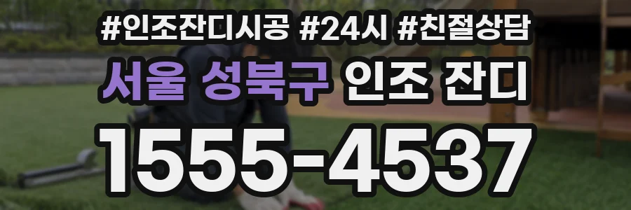 서울 성북구 인조 잔디