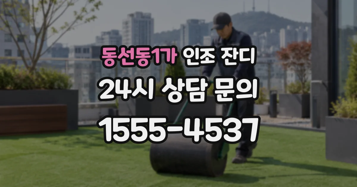 동선동1가 인조 잔디