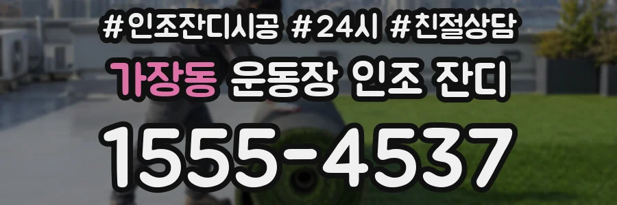 가장동 운동장 인조 잔디
