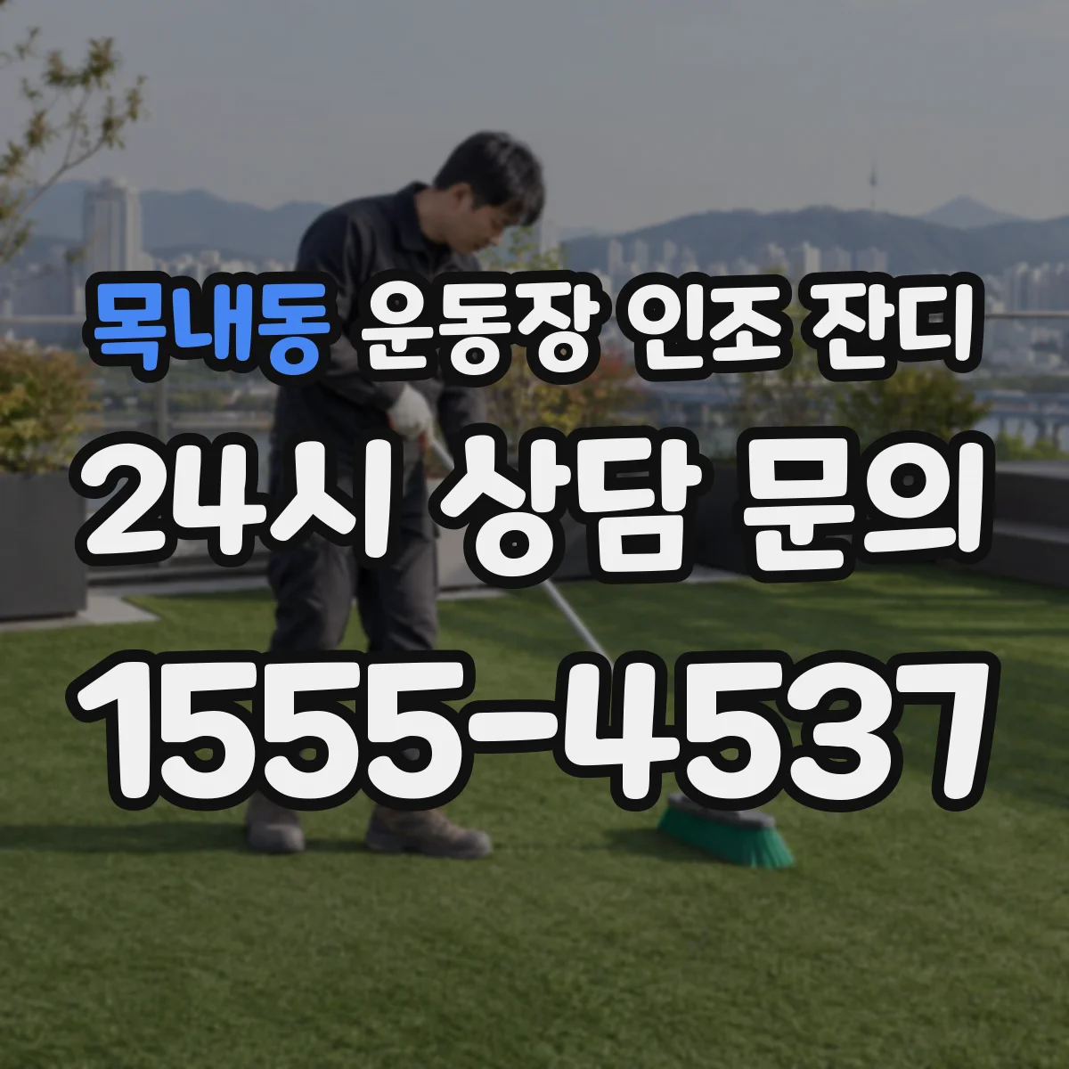 목내동 운동장 인조 잔디