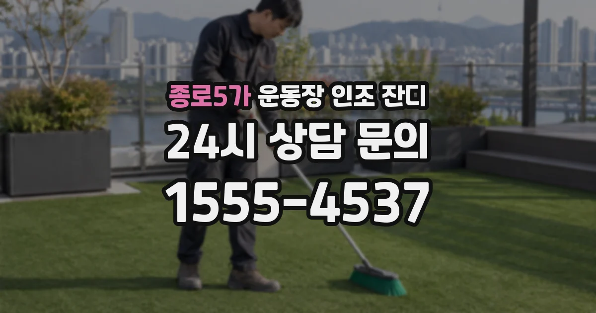 종로5가 운동장 인조 잔디
