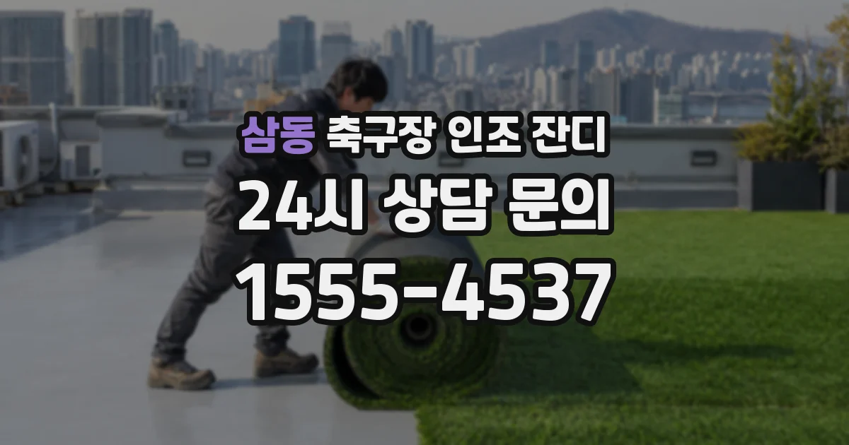삼동 축구장 인조 잔디