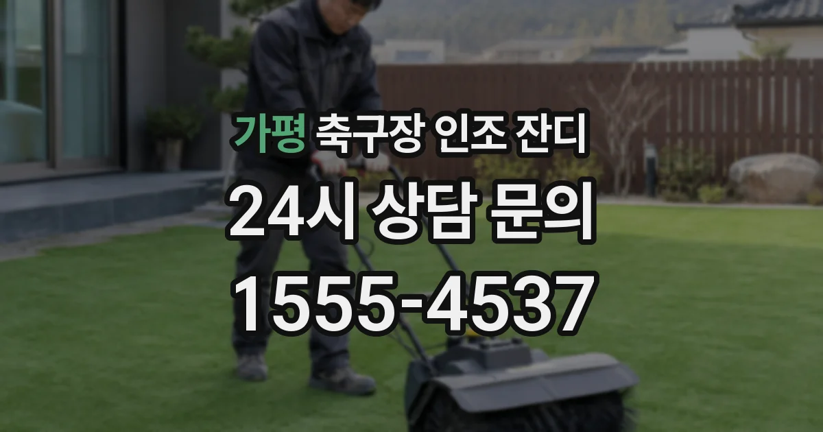 가평 축구장 인조 잔디