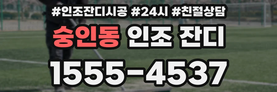 숭인동 인조 잔디