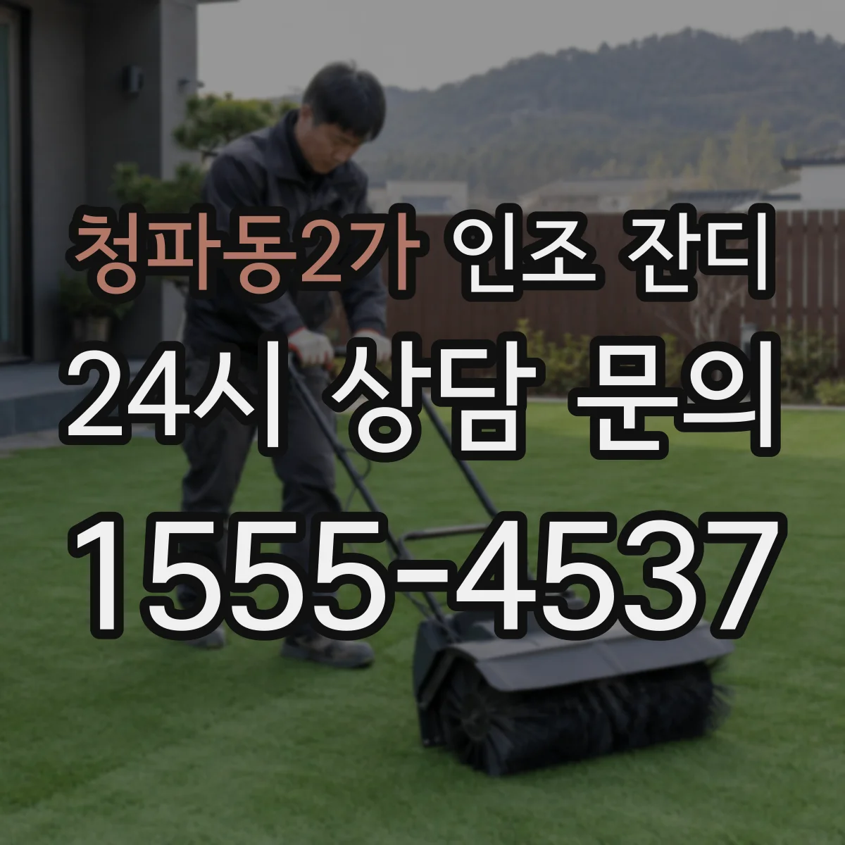 청파동2가 인조 잔디