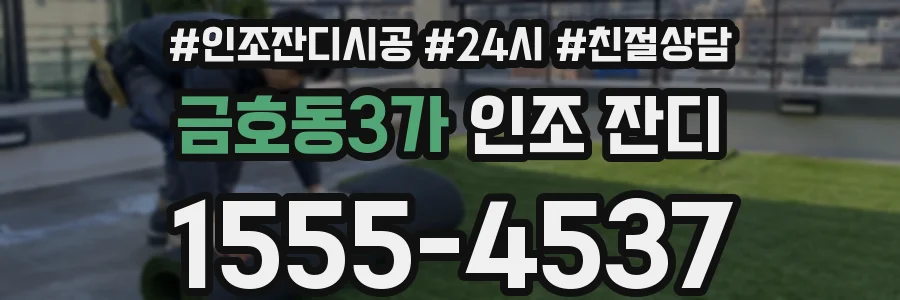 금호동3가 인조 잔디