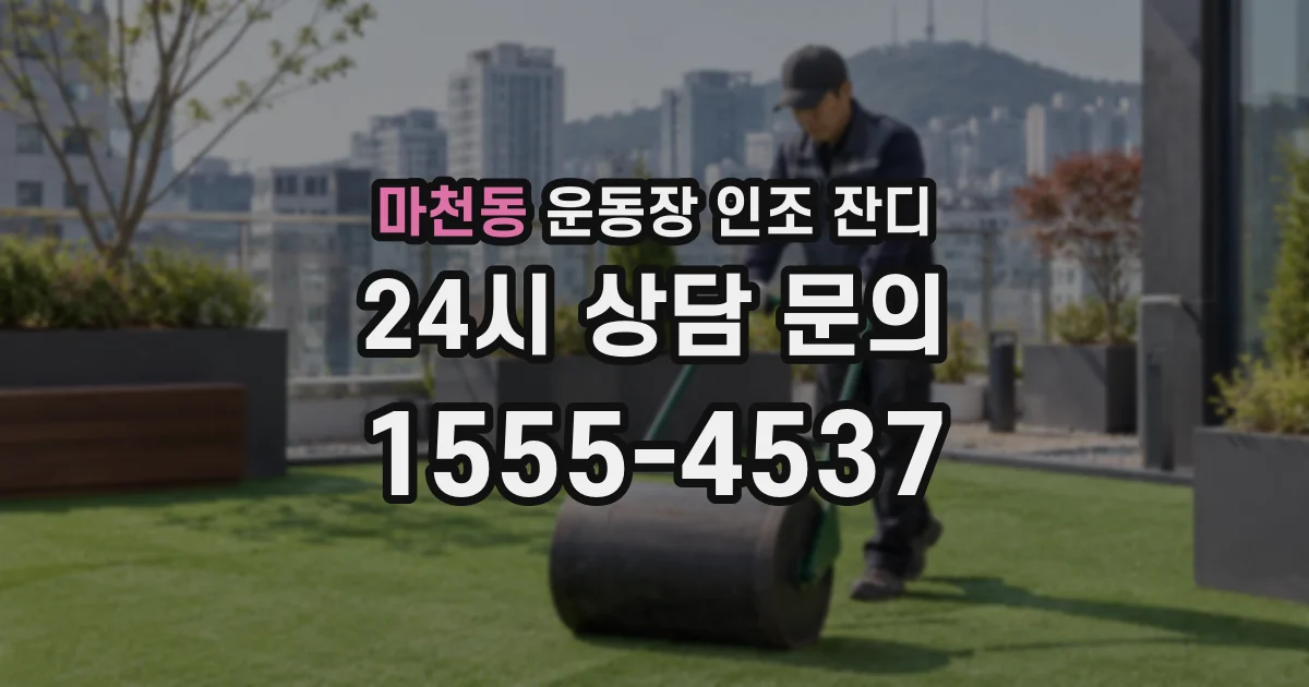 마천동 운동장 인조 잔디