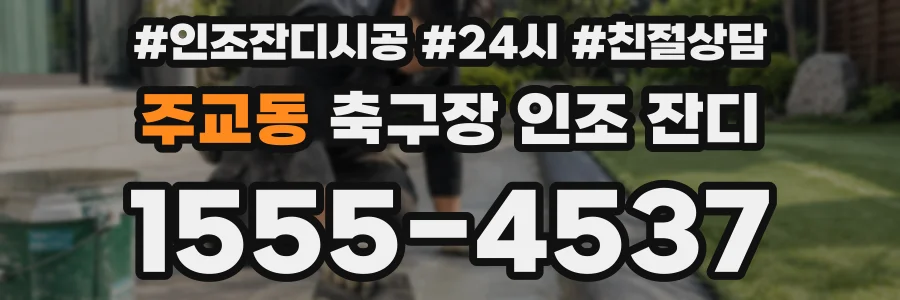 주교동 축구장 인조 잔디