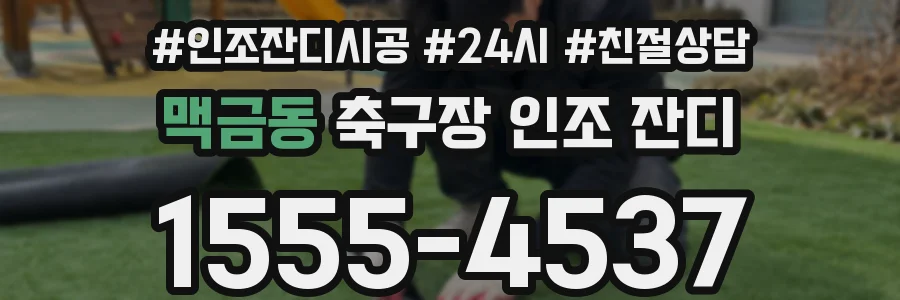 맥금동 축구장 인조 잔디
