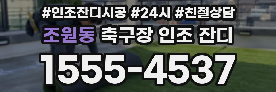 조원동 축구장 인조 잔디