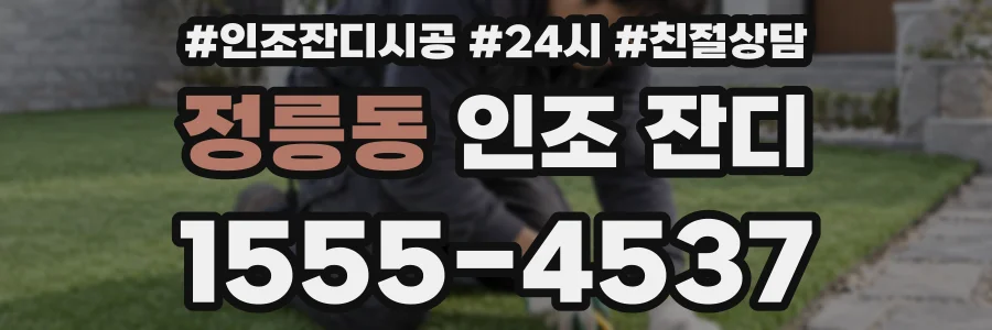 정릉동 인조 잔디