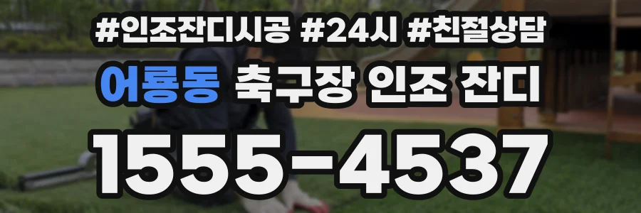 어룡동 축구장 인조 잔디