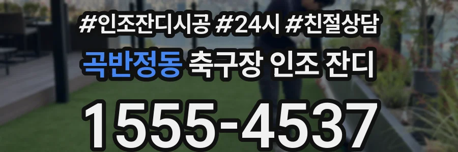 곡반정동 축구장 인조 잔디