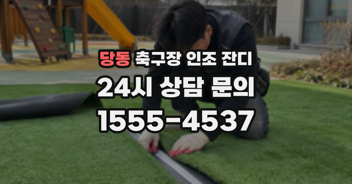 당동 축구장 인조 잔디