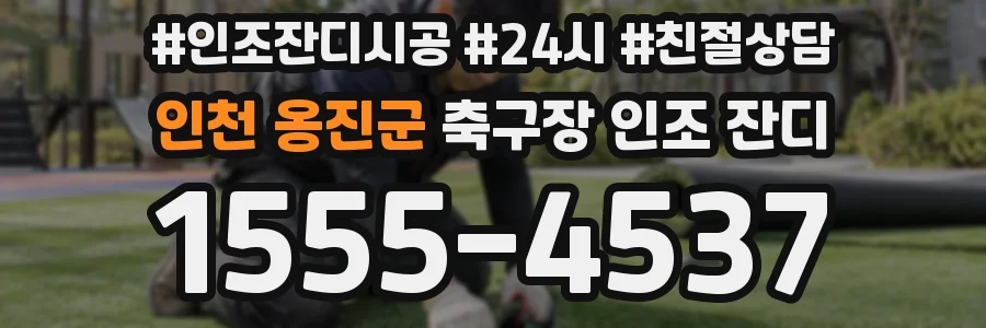 인천 옹진군 축구장 인조 잔디