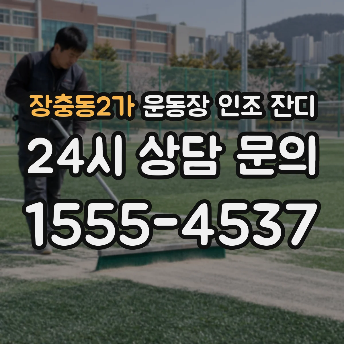 장충동2가 운동장 인조 잔디