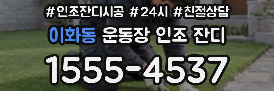 이화동 운동장 인조 잔디
