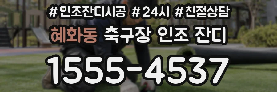 혜화동 축구장 인조 잔디