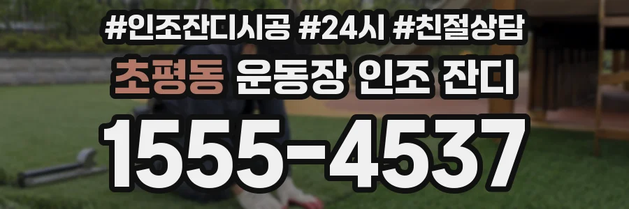 초평동 운동장 인조 잔디