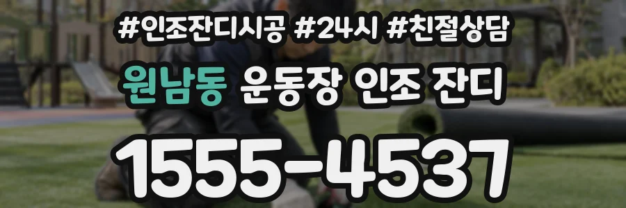 원남동 운동장 인조 잔디