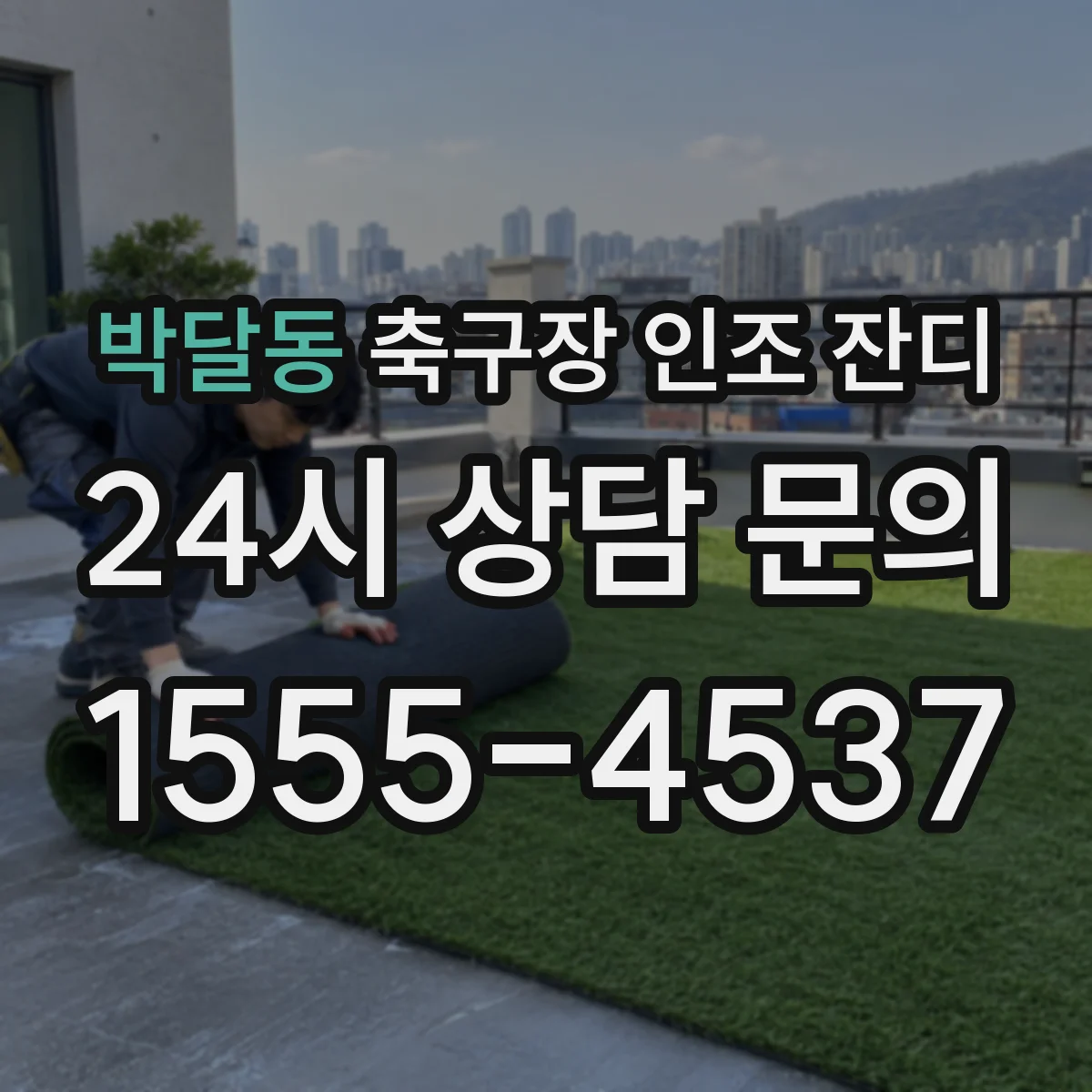 박달동 축구장 인조 잔디