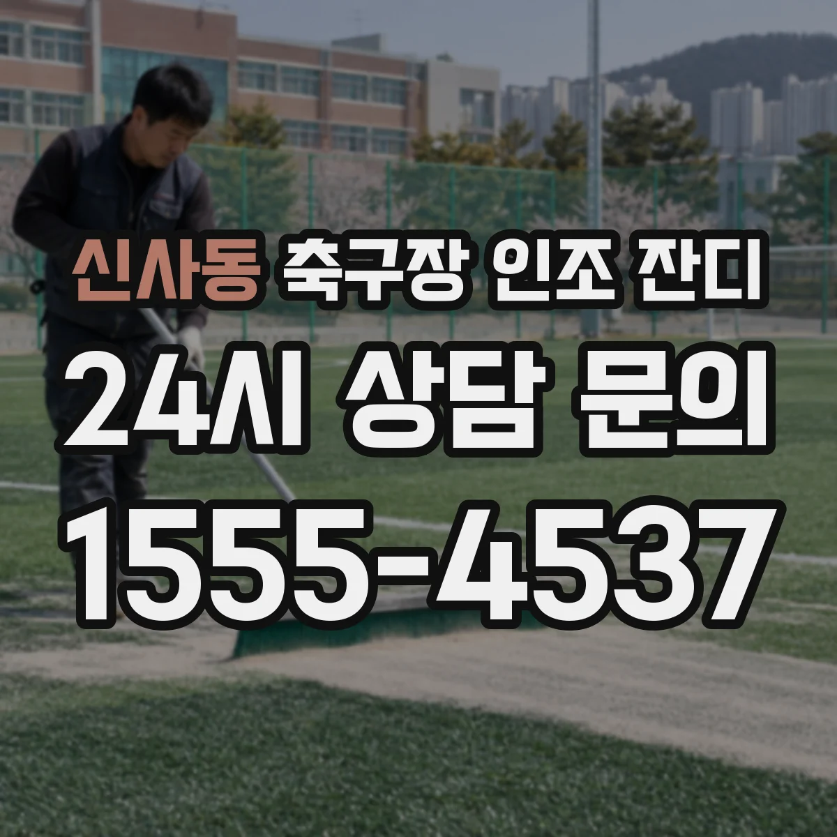 신사동 축구장 인조 잔디