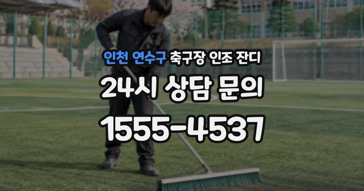 인천 연수구 축구장 인조 잔디