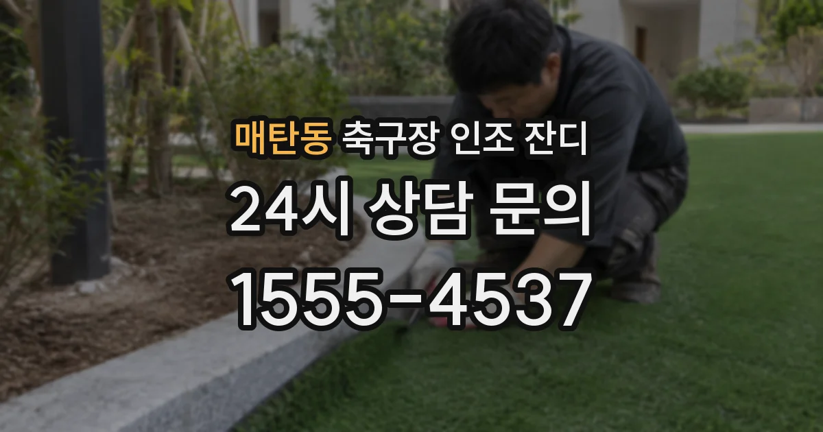 매탄동 축구장 인조 잔디