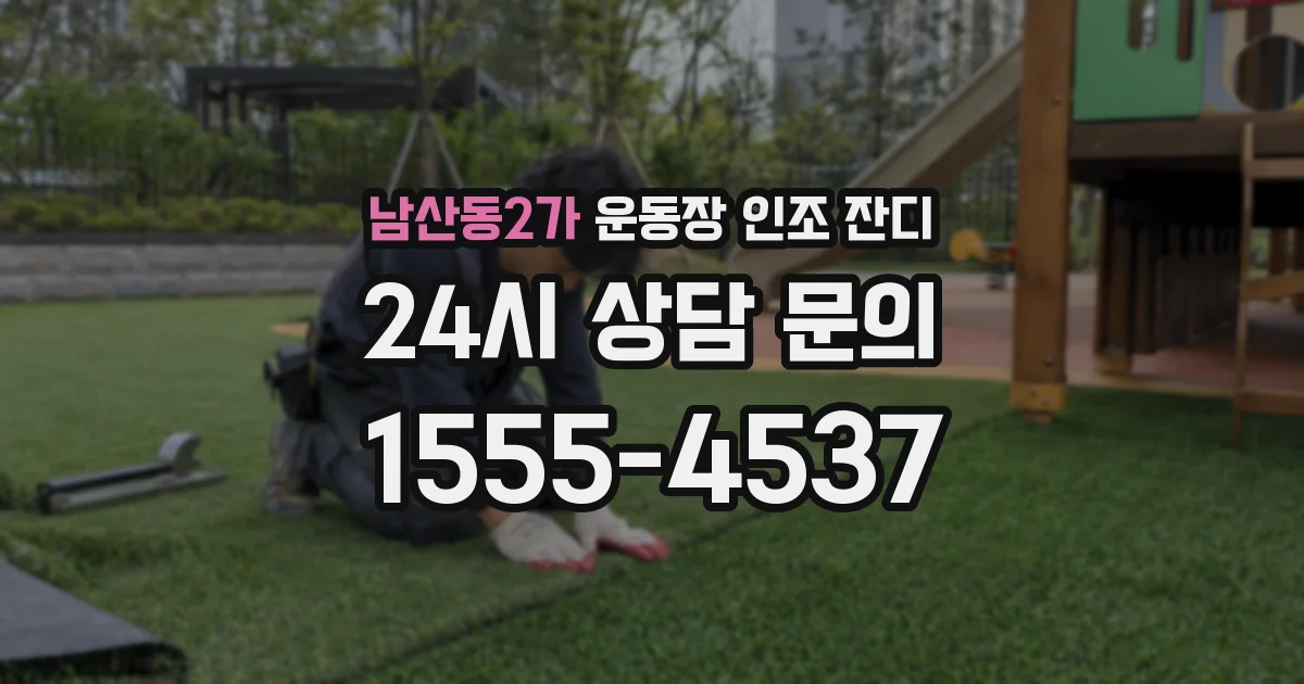 남산동2가 운동장 인조 잔디