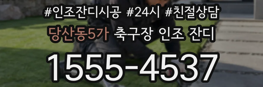 당산동5가 축구장 인조 잔디