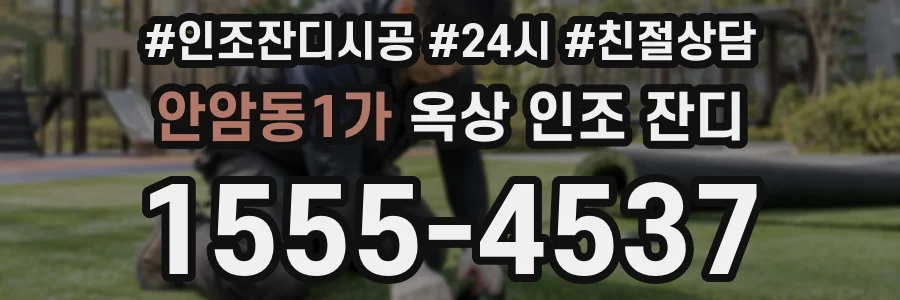 안암동1가 옥상 인조 잔디