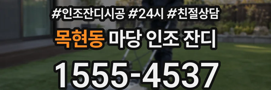 목현동 마당 인조 잔디