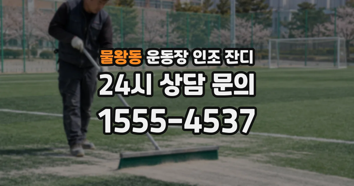 물왕동 운동장 인조 잔디