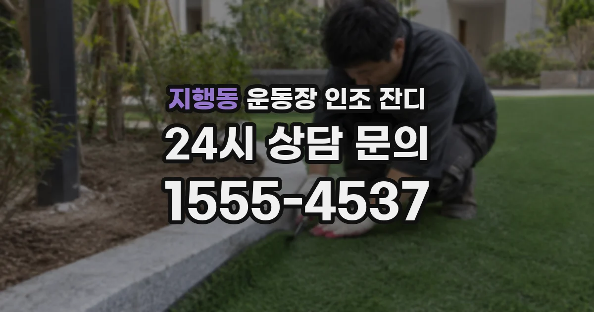 지행동 운동장 인조 잔디
