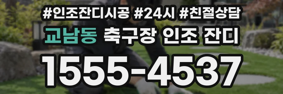 교남동 축구장 인조 잔디