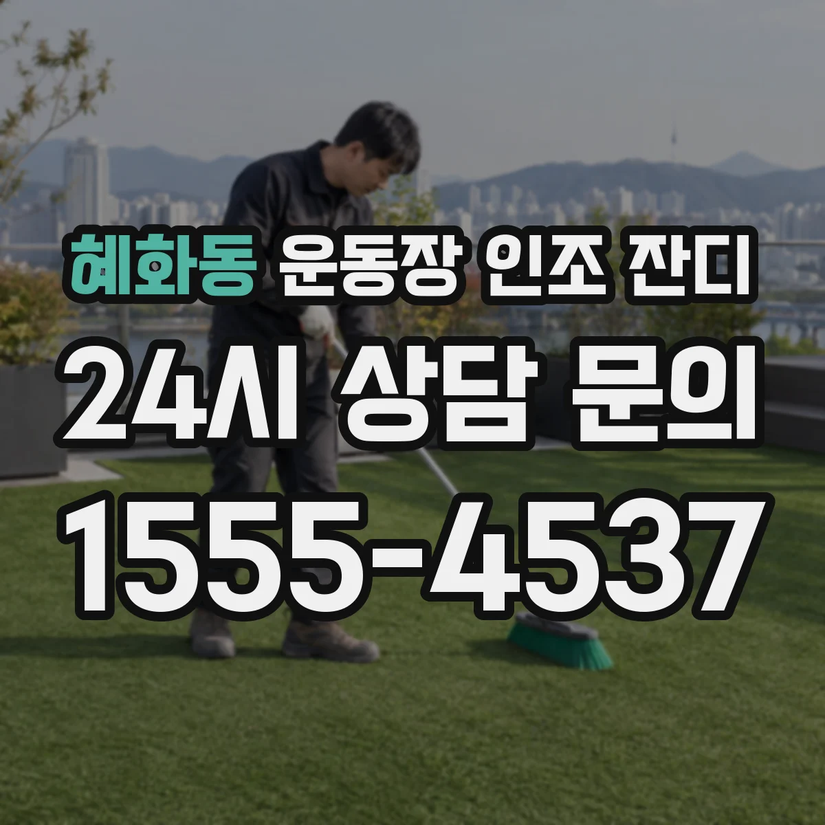 혜화동 운동장 인조 잔디